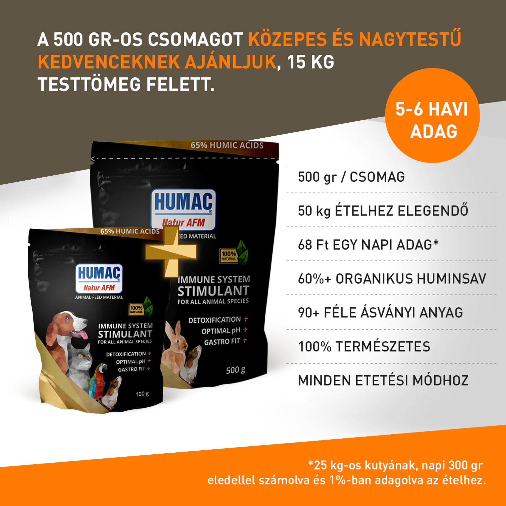 HUMAC® Natur AFM 500g + 100g (AJANDEK100 kuponkódot használd)