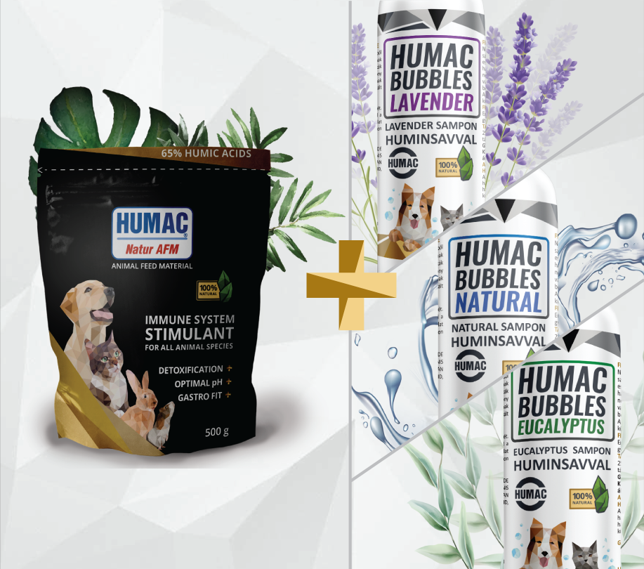 HUMAC® Natur AFM 500g + HUMAC® Bubbles sampon