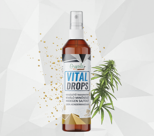 Ulei din semințe de cânepă 100% presat la rece Vital Drops